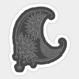 Mandala Moon Sticker